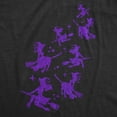 thumbnail image 2 of Womens Glitter Witches T Shirt Cute Funny Halloween Witch Graphic Novelty Top for Ladies Womens Graphic Tees, 2 of 9