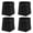 Black, variant on 4 Pack Washable Kraft Paper Bag for Food Storage Home Organizing 5-3/4 x 5-3/4 x 11 Inch