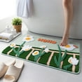 thumbnail image 1 of Funny 3D Get Naked Text Bath Mat Plush Absorbent Microfiber Non-Slip Rug for Bathroom Floor Decor Safe for Kids and Guest Suites Hzhnb | Polyester, Green, 1 of 8