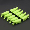 thumbnail image 3 of 10Pcs Plastic Acrylic Nail Art Soak Off Clip Cap UV Gel Polish Remover Wrap Tool (Green), 3 of 3