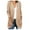Khaki, variant on Women Long Sleeve Knit Drape Front Cardigan Soft Warm Sweater Jacket Outerwear