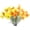 Color Mix-2, variant on Artificial Flower 6pcs 27'' Long Stem Silk Coreopsis Calliopsis Galsang Fake Daisy Chrysanthemum for Wedding Bridal Bouquet Bridesmaid Groomsman Home Décor Office Centerpieces(Yellow)