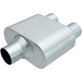 thumbnail image 2 of Rumble Exhaust R27425 Replacement RUMBLE Muffler; Oval; 6.5 in. x 4.25 in. x 9.5 in.; Overall Length 13 in.; 2.5 in. Inlet/2.25 in. Outlet; Center/Dual; Stainless Steel;, 2 of 2