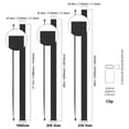 thumbnail image 4 of JShteea 3 Piezas Banda Suave Correa Pulsera Mano (negro), 4 of 7