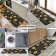 thumbnail image 6 of Black Sunflower Word Pattern Kitchen Rug Mat,Kitchen Runner Rugs Non Skid Washable,Decorative Kitchen Floor Mats for Kitchen,Sink,Laundry,17"x47.2", 6 of 7