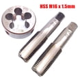 thumbnail image 1 of Hss M16 X 1.5mm Taper & Plug Tap & M16 X 1.5mm Die Metric Thread Right Hand, 1 of 8