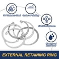 thumbnail image 3 of Uxcell Internal Retaining Rings, E-Clip Snap Rings Stainless Steel Internal Circlip for Automobile mm 60, 3 of 7