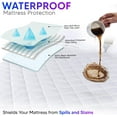 thumbnail image 4 of Express USA Supplies Full Waterproof Quilted Mattress Pad – Deep Pocket, Breathable, Noiseless, Bed Bug Protection, 4 of 10