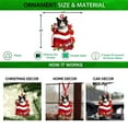 thumbnail image 3 of Tuxedo Cat Christmas Ornament – Holiday Pet Memorial Gift & Xmas Tree Hanging Mica Décor, 3 of 3