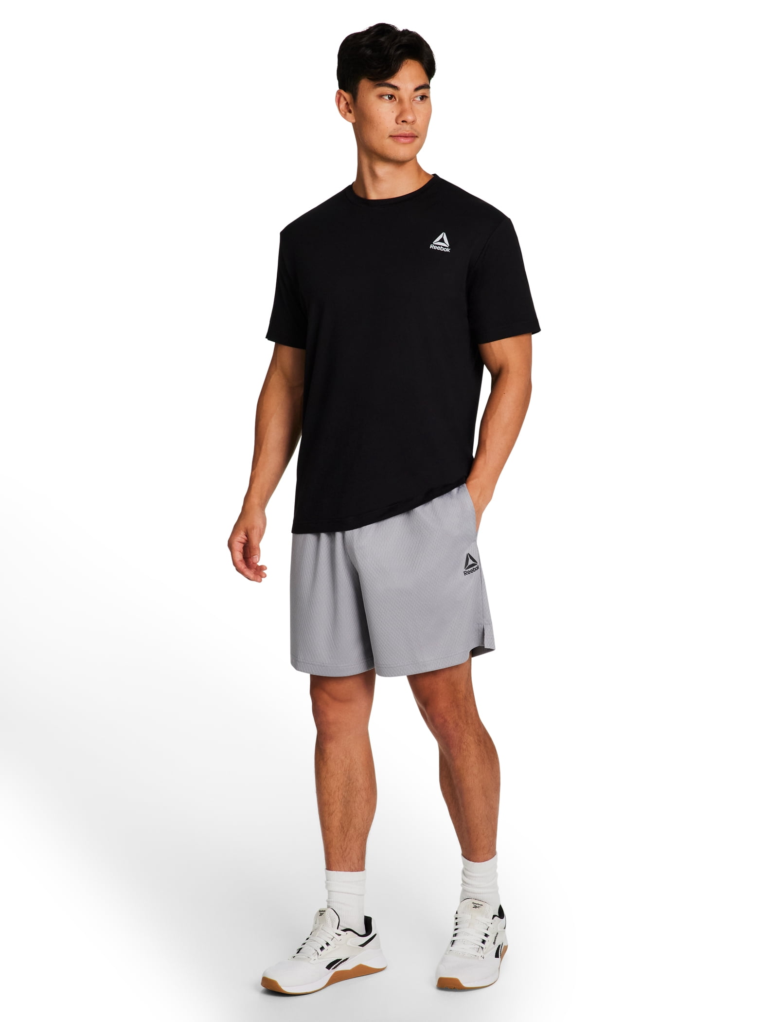 Reebok Men's & Big Men's Dash Rice Hole Mesh Gym Shorts, 7" Inseam, Sizes XS-5XL