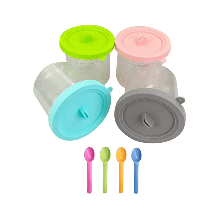 4Pcs Ice Cream Pints Cups For NINJA- CREAMI NC299AMZ/NC300s Series