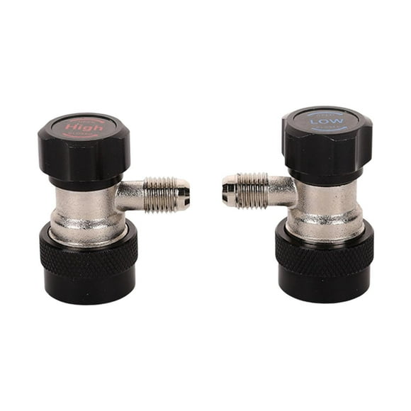 LOVIVER Car Quick Coupler Connector Portable Practical for Car AC System Evacuation