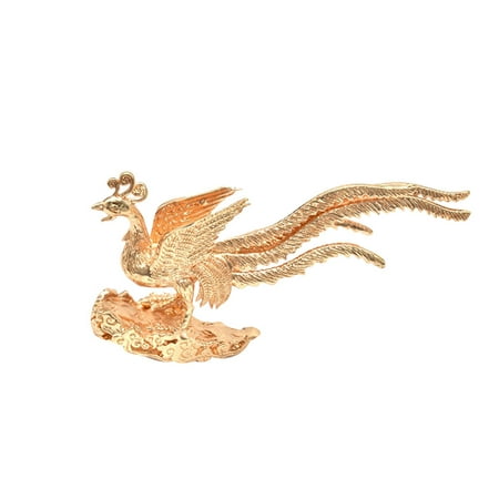 

Phoenix Hairpin Diy Headdress Brass Accessories Ornament Office Decorations Tabletop Accessory Casting Feng Shui