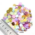 thumbnail image 3 of Sequins Beads, Red Shiny Laser Sequins, 0.4 Inch Single Hole 10g Pack, Iridescent Silver Base Craft Supplies for Belly Dance Costumes DIY Jewelry Making, 3 of 5