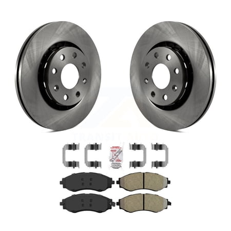 Transit Auto Front Disc Brake Rotors and Semi-Metallic Pads Kit for Car Chevrolet Aveo Pontiac Aveo5 Wave Spark G3 Suzuki Swift+ EV Daewoo Lanos Wave5 K8A-104389
