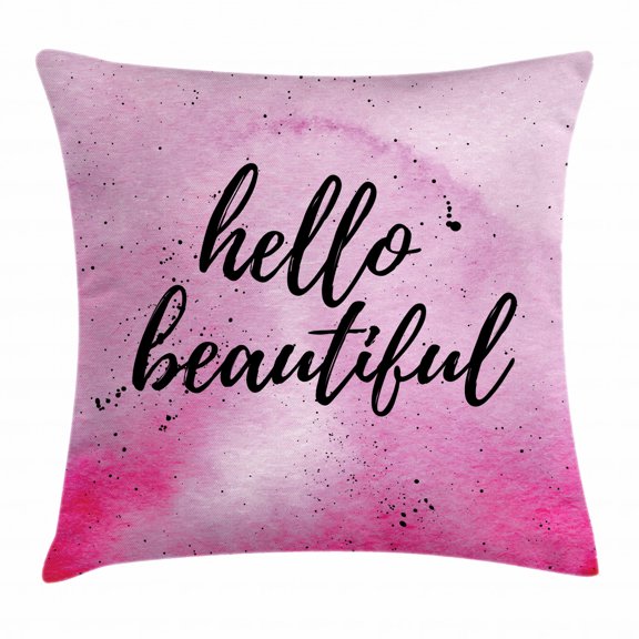 Ambesonne 20" x 20" Black Polyester Decorative Pillow Cover