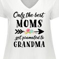 thumbnail image 4 of Inktastic Only the Best Moms Get Promoted to Grandma Women's Plus Size V-Neck T-Shirt, 4 of 5