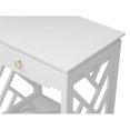 thumbnail image 4 of Comfort Pointe Thomas Chippendale-Style Wood Nightstand in White, 4 of 12
