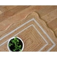 thumbnail image 4 of ColorFull House Natural Jute Scalloped Rug , Handmade Jute Rug Size 4 x 6 Feet ( 120 cm x 180 cm ), 4 of 4