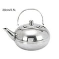 thumbnail image 1 of Durable Stainless Steel Tea Kettle Teapot With Filter 1/1.5/2 /2.5L For Kitchen Camping, Metal Infuser Teapot Water Coffee Pot, 1 of 10