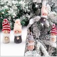 thumbnail image 4 of Muñeco de Navidad Adornos navideños de Felpa Muñeco de ángel de Navidad Adornos Colgantes para árbol de Navidad Decoración navideña para Puerta Chimenea Manto 4 Piezas Multicolor, 4 of 5