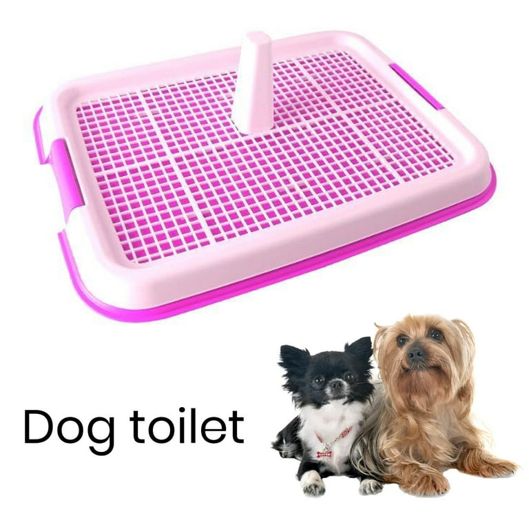 Pet Dog Toilet With Column Detachable Dog Pee Fence Training Tray Anti- Splash Pets Wc Toilet Cleaning Potty Tray pet supplies - AliExpress