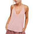 thumbnail image 2 of Tank Top Free People Slinky Slink para Mujer, Rosa, Grande, Racerback, 2 of 2