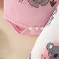thumbnail image 4 of HCNTES Baby Girl Clothes Fall Winter Baby Girls Clothes Short Sleeve Cartoon Prints Romper Elastic Waist Shorts Headband Set Toddler Cute Summer Outfits, 4 of 7