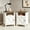 A-White1, variant on EVOKEDEN Farmhouse Nightstands Set of 2, Rustic Vintage Side End Table w/ Storage & Barn Door for Bedroom Living Room, White
