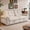 Beige, variant on Leumius 77" Convertible Sofa Bed,2-in-1 Cloud Loveseat Sleeper Sofa with Steel Frame & USB, Chenille Pull Out Bed for Living Room/Bedroom/Apartment,Green