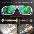 thumbnail image 4 of Gafas de sol polarizadas ATTCL para hombre pesca UV400 blanco+verde, 4 of 7