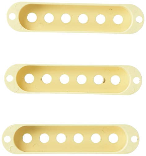 Fender Road Worn Stratocaster Pickup Covers, Aged White, 3 Pack