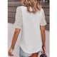 thumbnail image 5 of Blusas de gasa para mujer, blusas de gasa para mujer, blusas de gasa con cuello en V, blusas de gasa de alta capacidad, 5 of 7