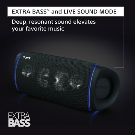 Sony - SRS-XB43 Portable Bluetooth Speaker - Black