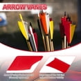 thumbnail image 3 of Uxcell 4 Inch Arrow Vanes, 20 Pack Turkey Feather Fletching Archery Fletch Right/Left Wing for Hunting Target Shooting, Black Red, 3 of 5