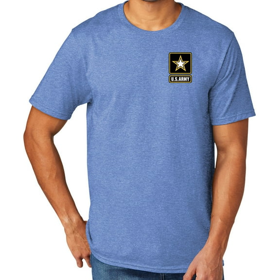 US Army Military Men's TriBlend Tee Shirt, 2XL Carolina Blue Heather
