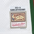 thumbnail image 6 of Men's Mitchell & Ness Giannis Antetokounmpo White Milwaukee Bucks 2013/14 Hardwood Classics Swingman Jersey, 6 of 6