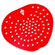 Tough Guy Urinal Screen,Triangular,Red,2.65oz,PK12 2ZXE5