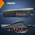 thumbnail image 2 of Nilight A-Pillar Switch Pod 12V Left Driver Side A Pillar Rocker Panel with Backlit Label Stickers Pre-Wired On Off 4 Color Toggle Switches for Jeep Wrangler JK JKU 2011-2018, 2 of 8