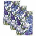 thumbnail image 2 of Spring Flowers Kitchen Towels Set of 3, Purple Hydrangea Orchid Floral Country Absorbent Dish Towels for Kitchen, Microfiber Hand Towel, Quick Drying Tea Towel for Cleaning Decorative Dishcloths, 2 of 7