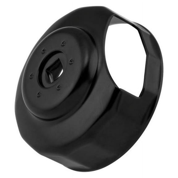 76 mm Oil Filter Wrench with Cutout, Black