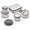 Beige, variant on 5 PCS China Storage Containers, Cutlery Storage Bag Set, Moving Boxes for Dinnerware, Glasses, Plates