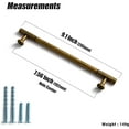 thumbnail image 2 of Goo-Ki 6 Pack Vintage Antique Brass Zinc Alloy Cabinet Handles - 7.56''(192mm) Hole Center Striped Decorations Cabinet Pull Hardware for Bedroom, Kitchen, 2 of 6