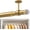 Gold, variant on Ceiling Mounted Closet Rods for Hanging Clothes, 17-28in, Black