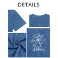 thumbnail image 6 of XCHQRTI Women's Dragonfly Tee Shirts Plus Size Graphic Tshirts Flower Oversized Tops with Dragonflies Short Sleeve, 6 of 6