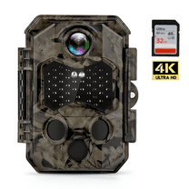Trail Camera HAPIMP 5S Ultra HD 4K 32MP Hunting Camera 20m Night Vision Waterproof IP66