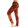thumbnail image 3 of Hearthz Halloween Print Pajamas Pants for Women Ghost Jack-O Bat Print Jogger Lounge Pants Elastic Waist Lounge Pants Women with Cuffed Ankles, 3 of 5
