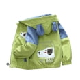 thumbnail image 3 of ZACPNCV Boys and Girls Jackets Long Sleeve Jackets Hood Coats for Kid Hooded Fall Winter Jackets Green 6-7 Years, 3 of 3