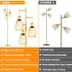 thumbnail image 2 of Lámpara de pie regulable 3 bombillas LED Edison de 800 lm incluidas Lámpara de pie industrial de granja Lámpara de árbol de pie con elegante cabeza de jaula de lágrima Lámpara alta para sala de estar,, 2 of 5