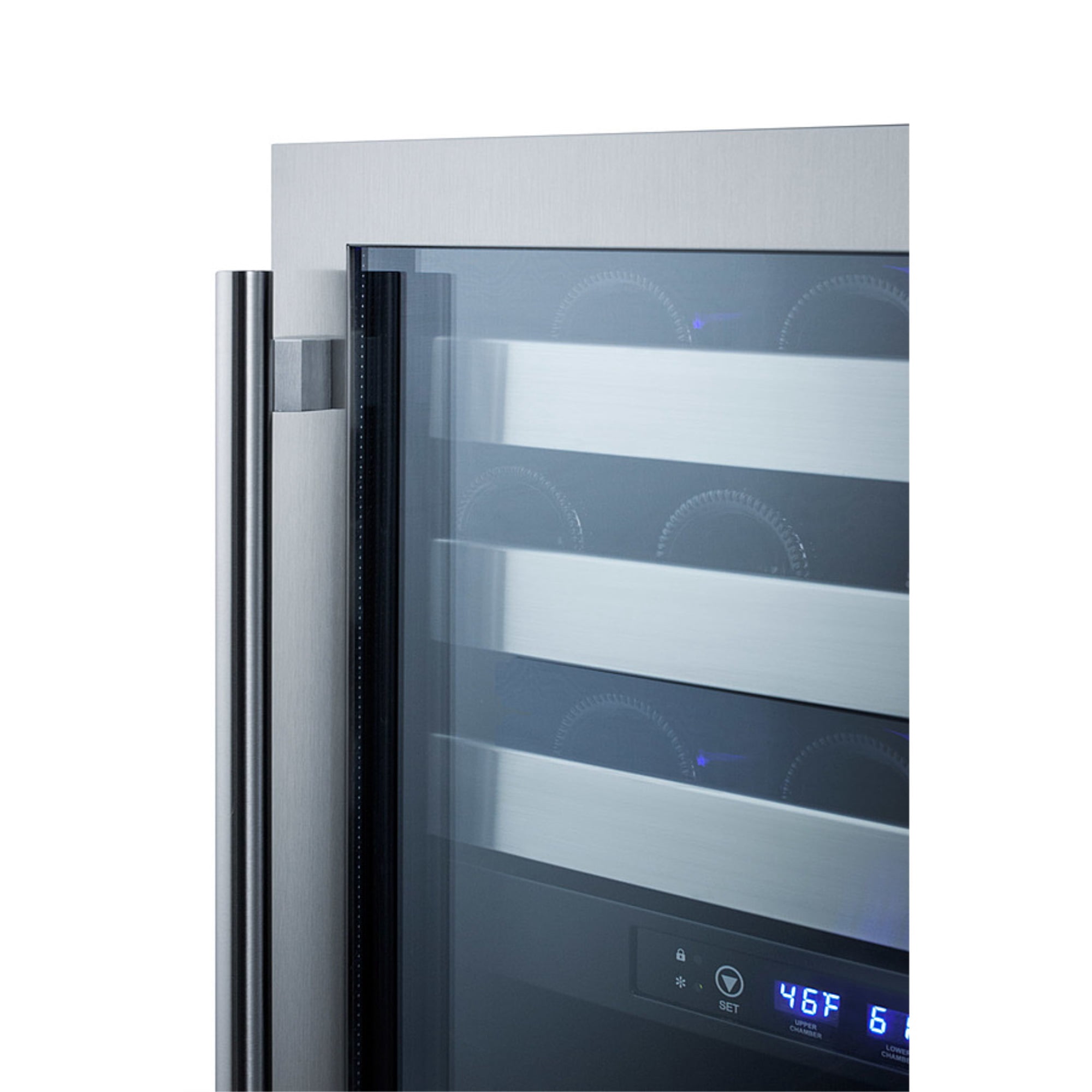 Summit Swc532blbist 24 Inches Wide 46 Bottle Capacity Wine Cooler - Stainless Steel